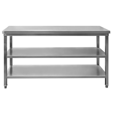Stół gastronomiczny centralny 2 półki 150x60x85 inox MTP001767
