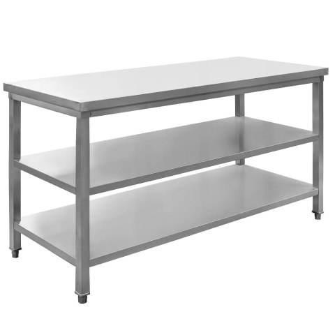 Stół gastronomiczny centralny 2 półki 150x60x85 inox MTP001767
