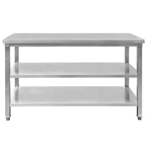 Stół gastronomiczny centralny 2 półki 150x70x85 inox MTP001771