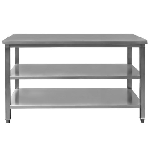 Stół gastronomiczny centralny 2 półki 150x70x85 inox MTP001771