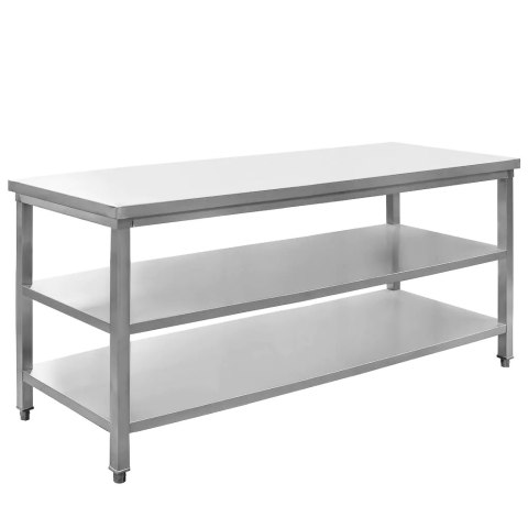 Stół gastronomiczny centralny 2 półki 180x60x85 inox MTP001768
