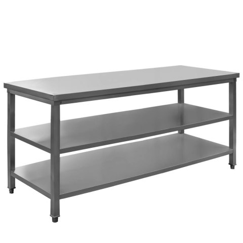 Stół gastronomiczny centralny 2 półki 180x60x85 inox MTP001768