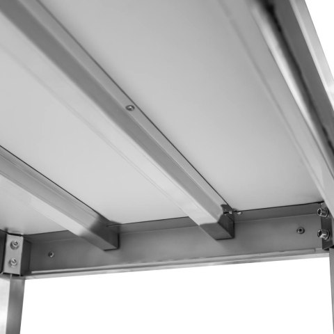 Stół przyścienny 2 półki 150x70x85 stal nierdzewna MTP001759