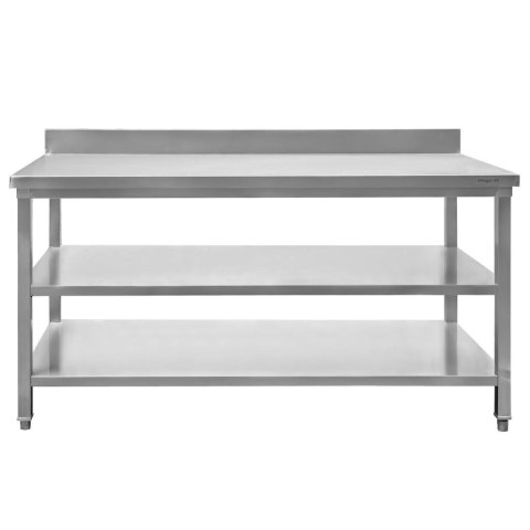 Stół przyścienny 2 półki 180x70x85 stal nierdzewna MTP001760