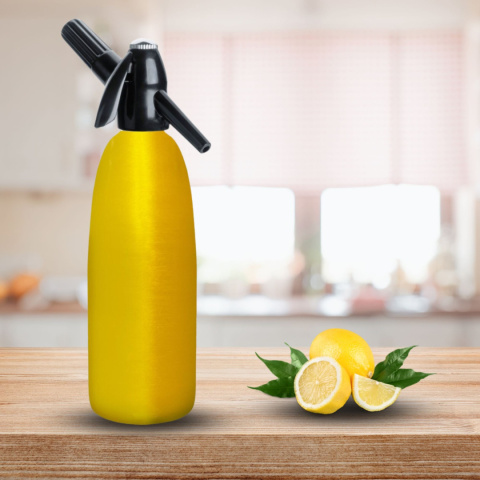 Syfon do Wody Sodowej Saturator 1L Złoty + Naboje CO2 50 Sztuk w Zestawie Syfon do Wody Sodowej Saturator 1L Złoty + Naboje CO2 50 Sztuk w Zestawie