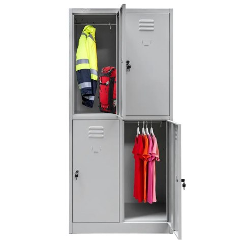 Szafka BHP skrytkowa 4 drzwiowa 80 cm na odzież roboczą MTP002641