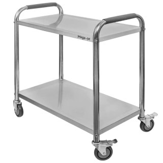 Wózek kelnerski gastronomiczny 75x40x90 2 półki inox Standard MTP004685