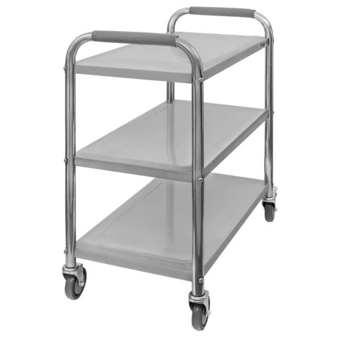 Wózek kelnerski gastronomiczny 75x40x90 3 półki inox Standard MTP004688
