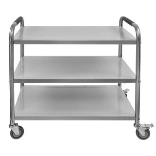 Wózek kelnerski gastronomiczny 90x50x90 3 półki inox Standard MTP004686