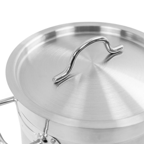 Garnek wysoki inox AISI443 z pokrywą Pro 6l 20x20 cm MTP005027