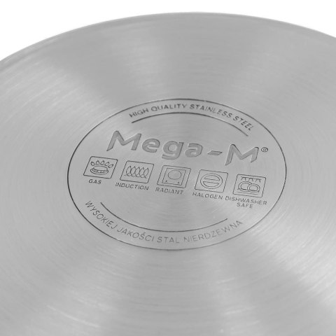 Garnek wysoki inox AISI443 z pokrywką Pro 17l 28x28 cm MTP005029