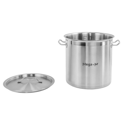 Garnek wysoki inox AISI443 z pokrywką Pro 21l 30x30 cm MTP005030