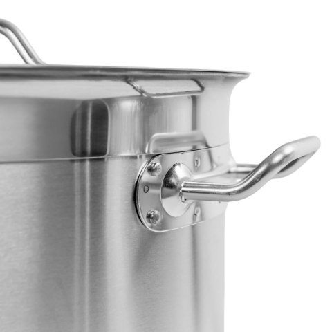 Garnek wysoki inox AISI443 z pokrywką Pro 21l 30x30 cm MTP005030