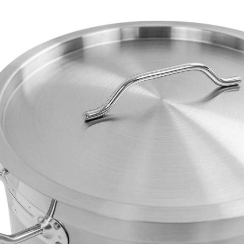 Garnek wysoki inox AISI443 z pokrywką Pro 21l 30x30 cm MTP005030