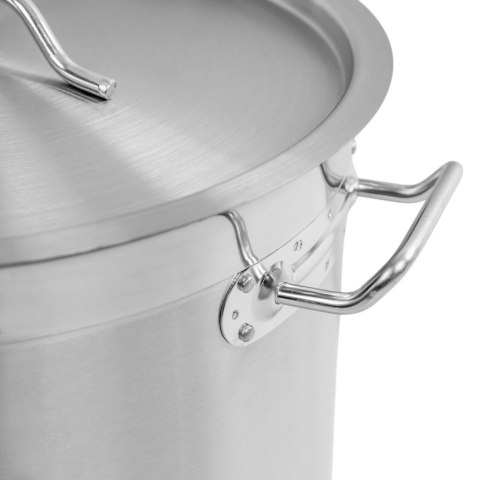 Garnek wysoki inox AISI443 z pokrywką Pro 25l 32x32 cm MTP005031