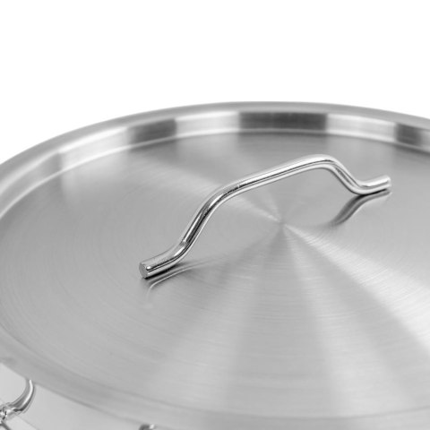 Garnek wysoki inox AISI443 z pokrywką Pro 25l 32x32 cm MTP005031