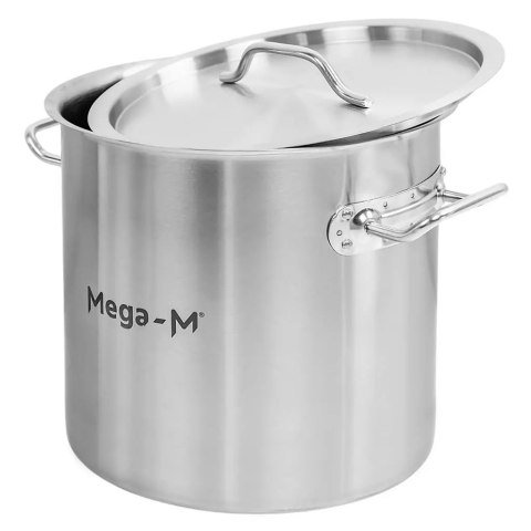 Garnek wysoki inox standard z pokrywką 12l 25x25 cm MTP005043