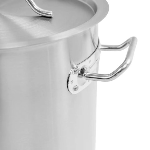 Garnek wysoki inox standard z pokrywką 12l 25x25 cm MTP005043
