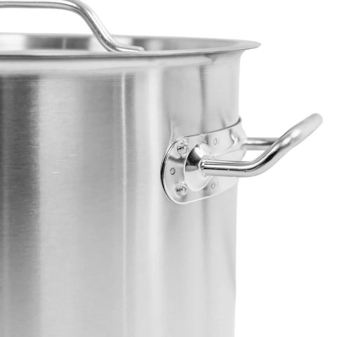 Garnek wysoki inox standard z pokrywką 12l 25x25 cm MTP005043