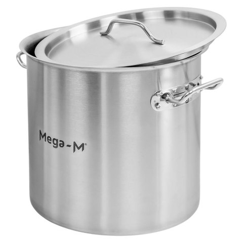 Garnek wysoki inox standard z pokrywką 17l 28x28 cm MTP005044