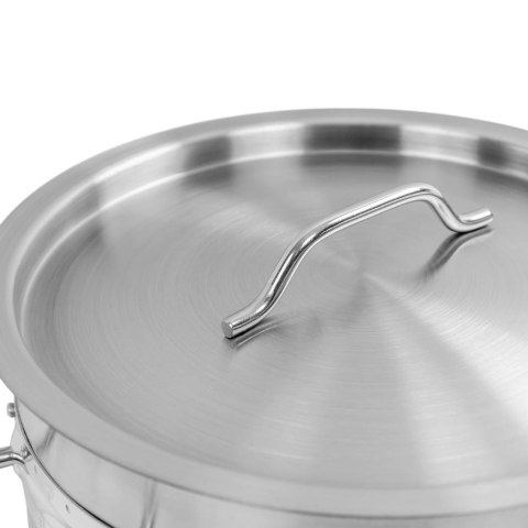 Garnek wysoki inox standard z pokrywką 17l 28x28 cm MTP005044