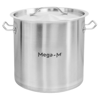 Garnek ze Stali Nierdzewnej Wysoki Z Pokrywką Standard 21l 30x30 cm