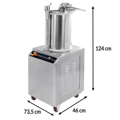 Nadziewarka do kiełbas hydrauliczna 35l 600kg/h 1100W MTP004722