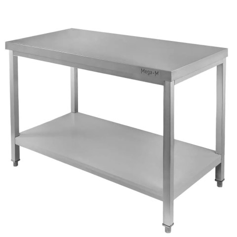 Stół centralny z półką 100x70x85 stal nierdzewna MTP005131