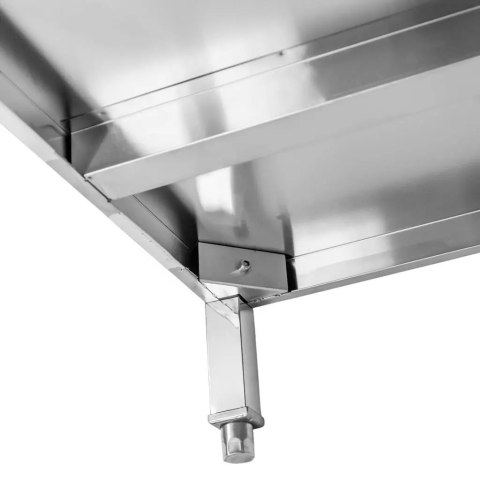 Stół centralny z półką 100x70x85 stal nierdzewna MTP005131