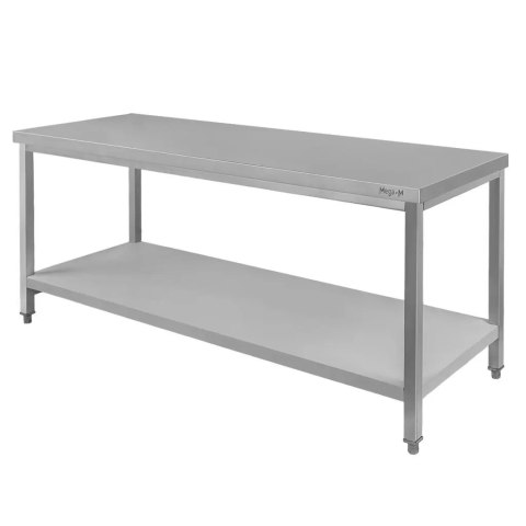 Stół gastronomiczny centralny z półką 160x60x85 inox MTP003548