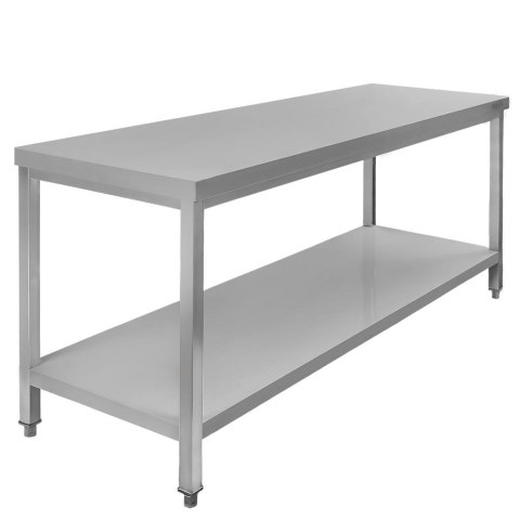 Stół gastronomiczny centralny z półką 180x70x85 inox MTP005096