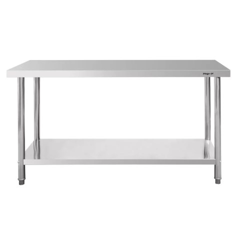 Stół centralny inox z półką Standard 150x70x85 roboczy MTP004379