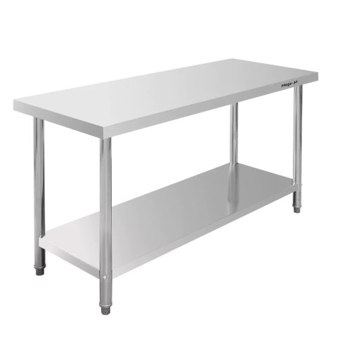 Stół centralny inox z półką Standard 150x70x85 roboczy MTP004379