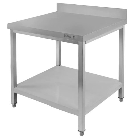 Stół przyścienny inox z półką 80x60x85 do zaplecza MTP005093