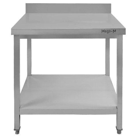 Stół przyścienny inox z półką 80x60x85 do zaplecza MTP005093