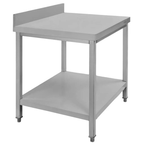 Stół przyścienny inox z półką 80x60x85 do zaplecza MTP005093