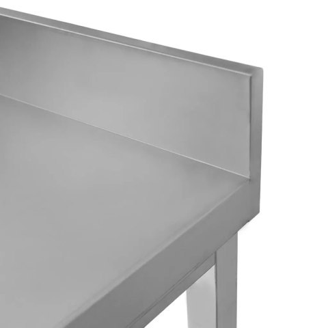 Stół przyścienny inox z półką 80x60x85 do zaplecza MTP005093
