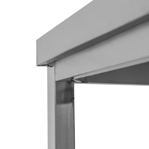 Stół przyścienny inox z półką 80x60x85 do zaplecza MTP005093
