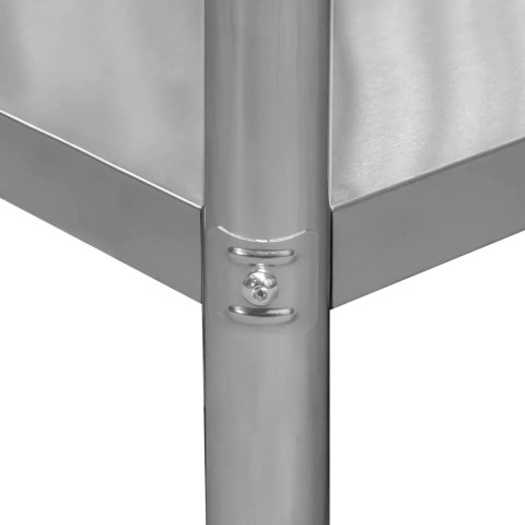 Stół przyścienny inox z półką Standard 100x60x85 roboczy MTP004383