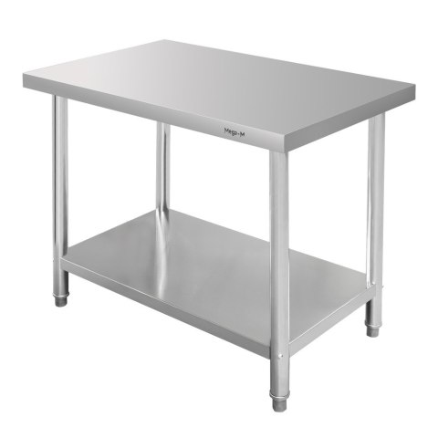 Stół przyścienny inox z półką Standard 120x60x85 gastronomiczny MTP004384