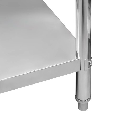 Stół przyścienny inox z półką Standard 120x60x85 gastronomiczny MTP004384