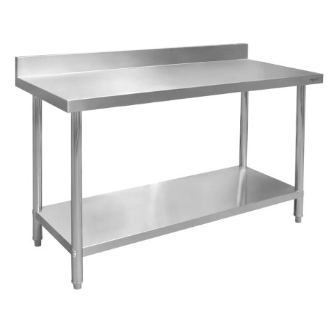 Stół przyścienny inox z półką Standard 140x70x85 gastronomiczny MTP004391