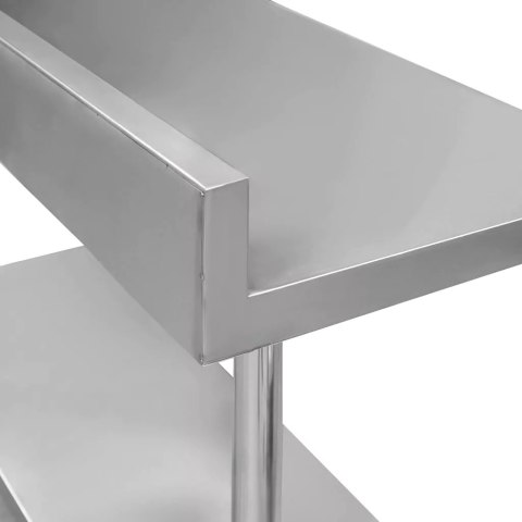 Stół przyścienny inox z półką Standard 140x70x85 gastronomiczny MTP004391