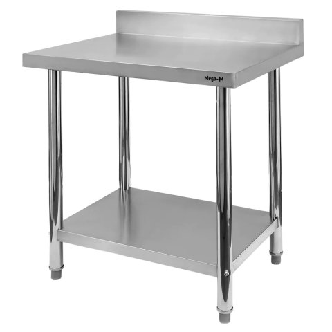 Stół przyścienny inox z półką Standard 80x60x85 roboczy MTP004382