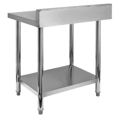 Stół przyścienny inox z półką Standard 80x60x85 roboczy MTP004382