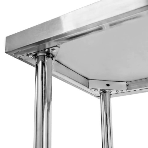 Stół przyścienny inox z półką Standard 80x60x85 roboczy MTP004382