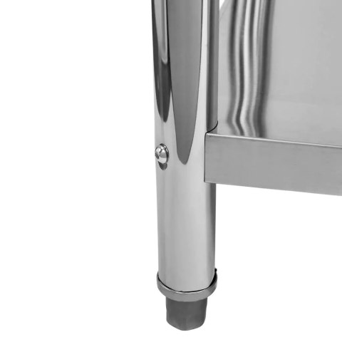 Stół przyścienny inox z półką Standard 80x60x85 roboczy MTP004382