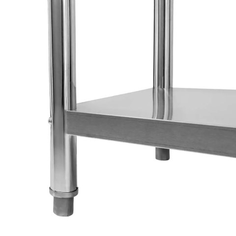 Stół przyścienny inox z półką Standard 80x60x85 roboczy MTP004382