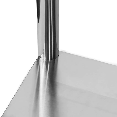 Stół przyścienny inox z półką Standard 80x60x85 roboczy MTP004382
