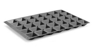Foremka silikonowa do deserów Pyramide wymiary 65x65x35 mm Hendi 676264